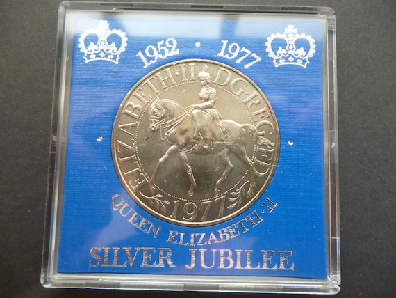 silver jubilee coin in case