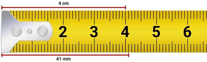 how to read a cm tape measure