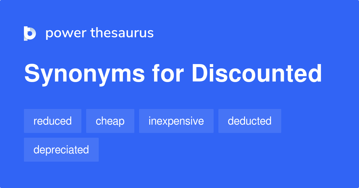 synonym discounted