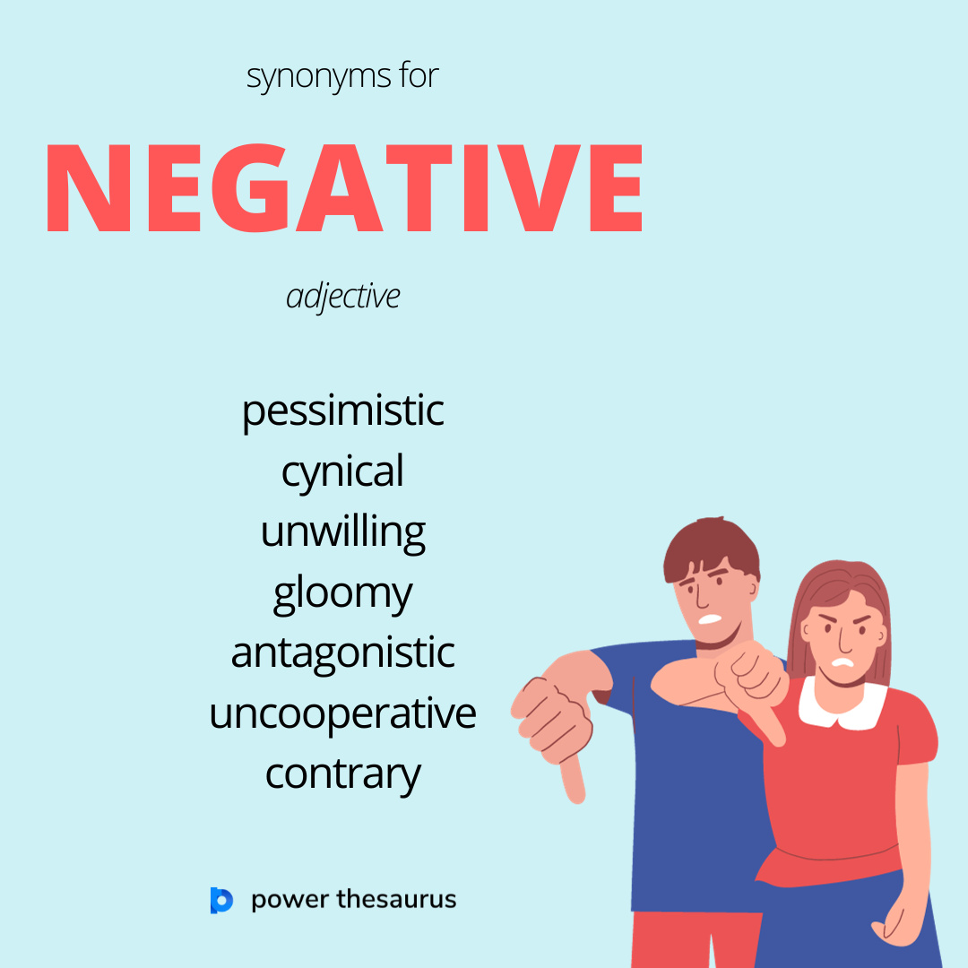 negative synonyme