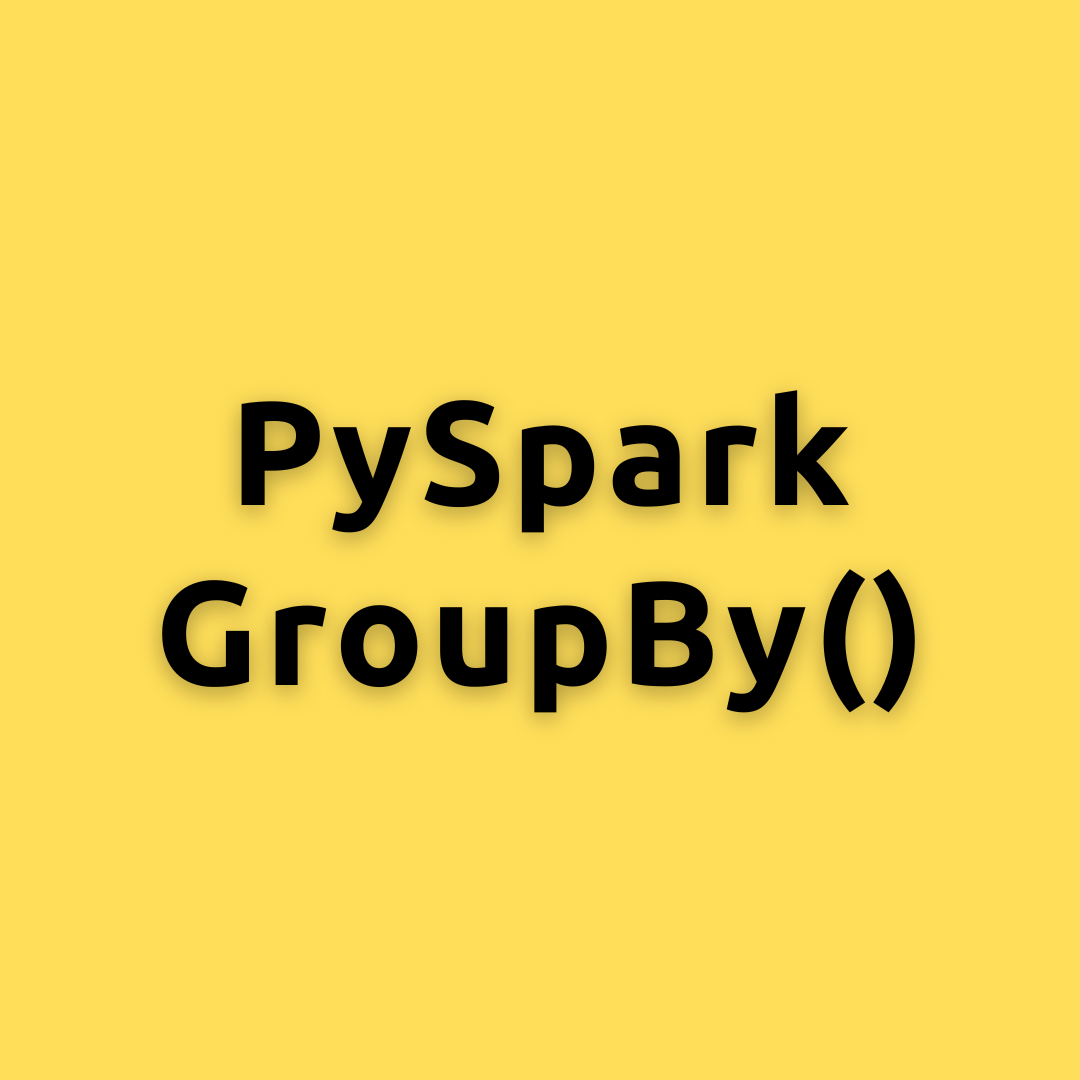 group by pyspark