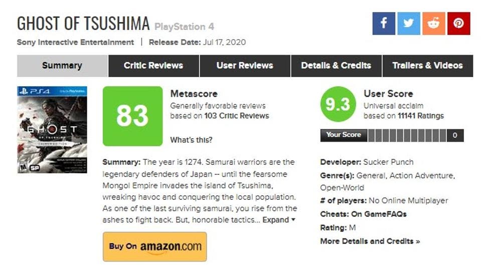 metacritic ps4