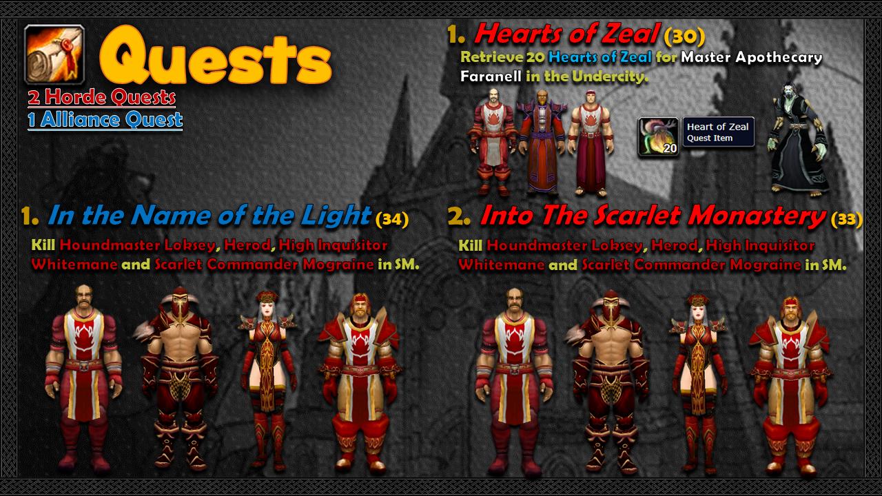 scarlet monastery quests