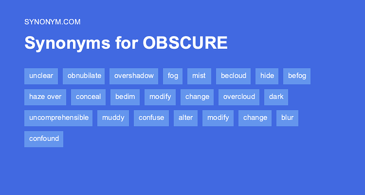 obscure synonym