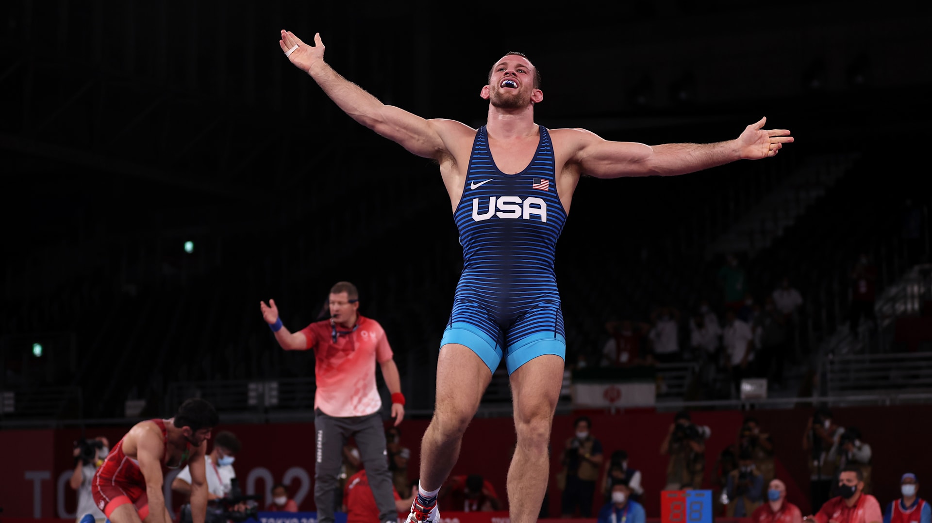 olympic wrestling live score