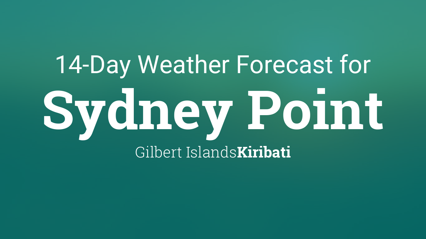 weather sydney 14 days