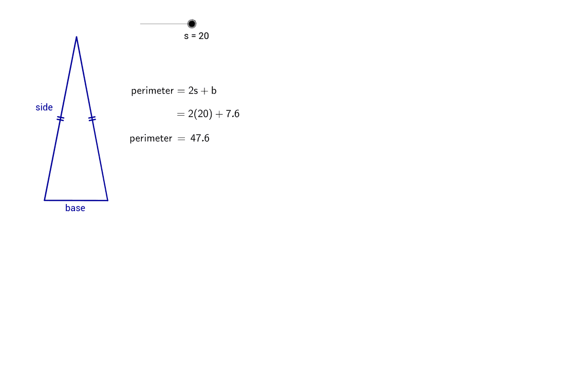 perimeter of isosceles