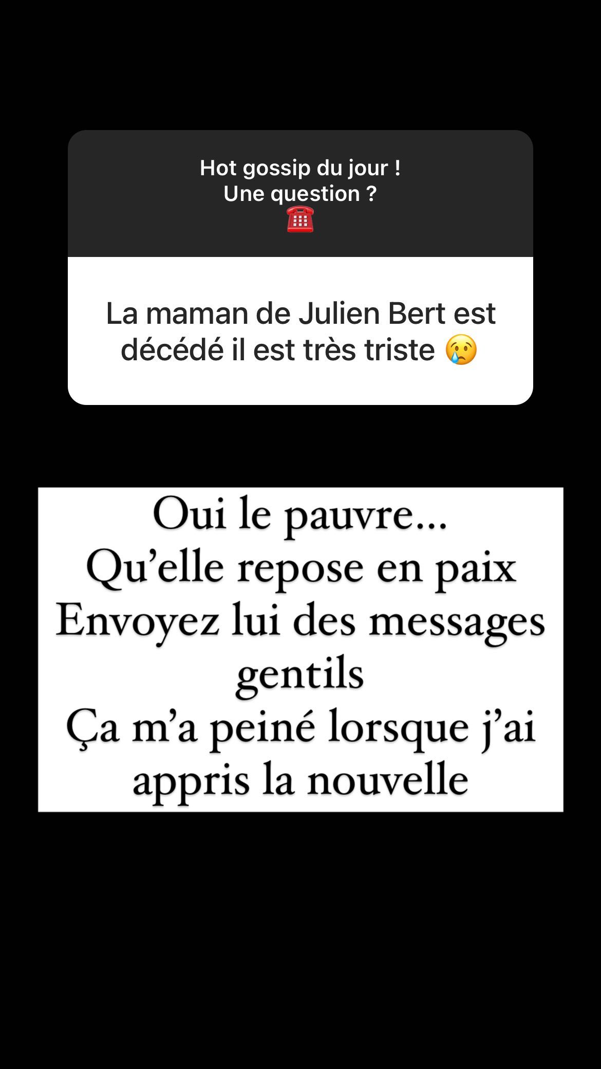 mort mere julien bert