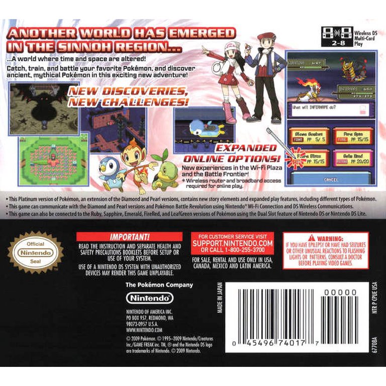 pokemon platinum case