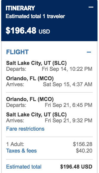 flight tickets to salt lake city