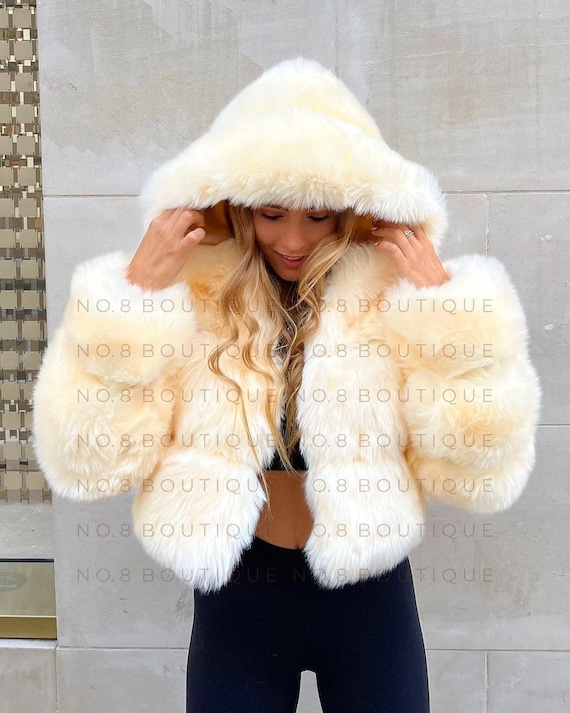 cheap faux fur jacket