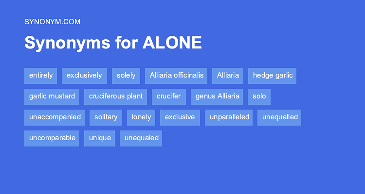 synonyms for alone