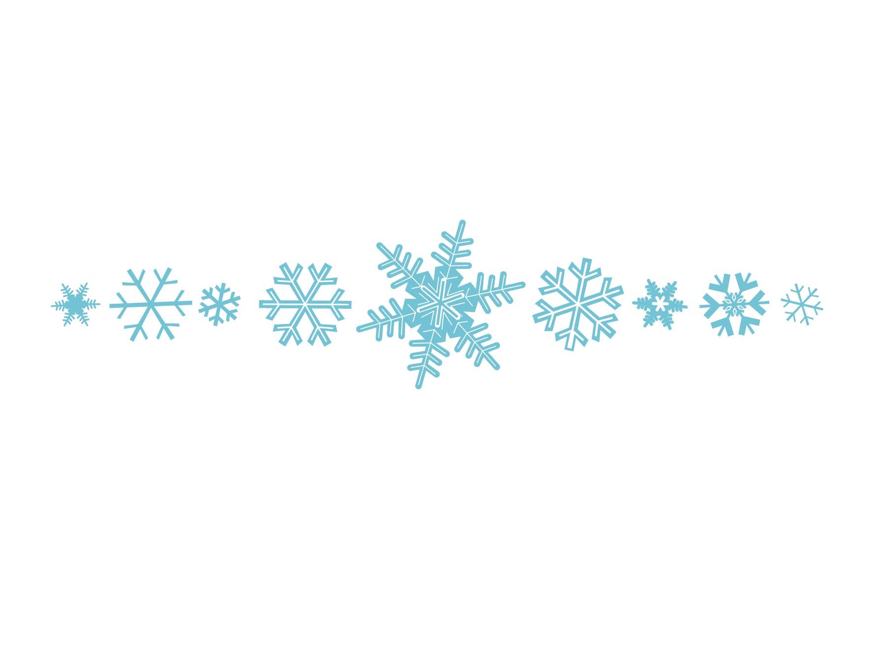 snow clipart border