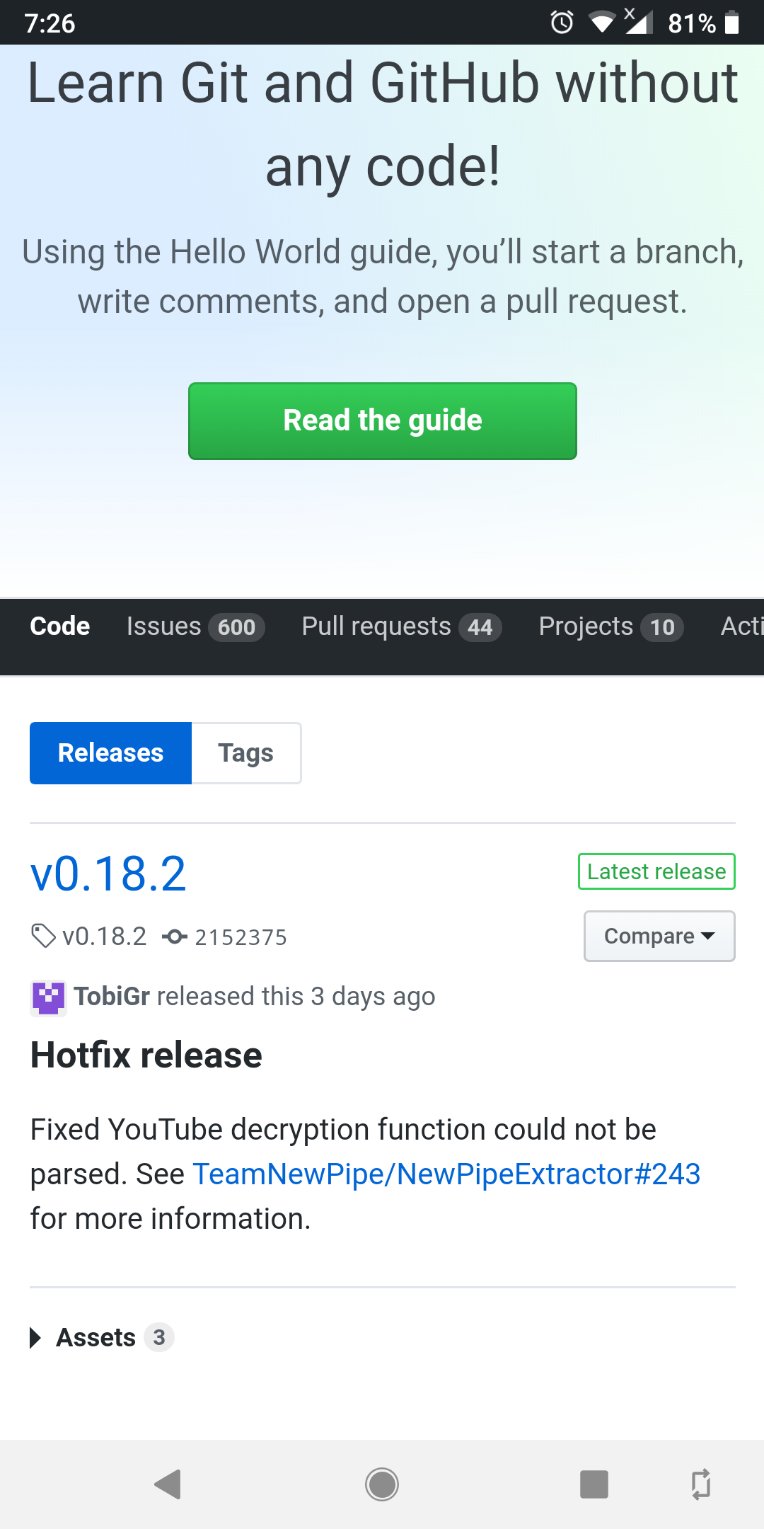 newpipe github