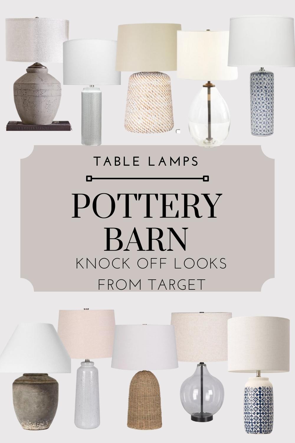 target lamps glass