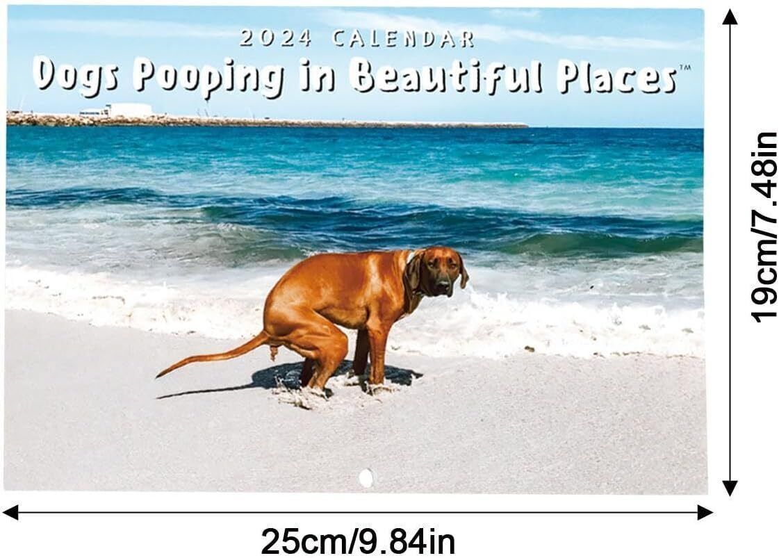 dog pooping calendar