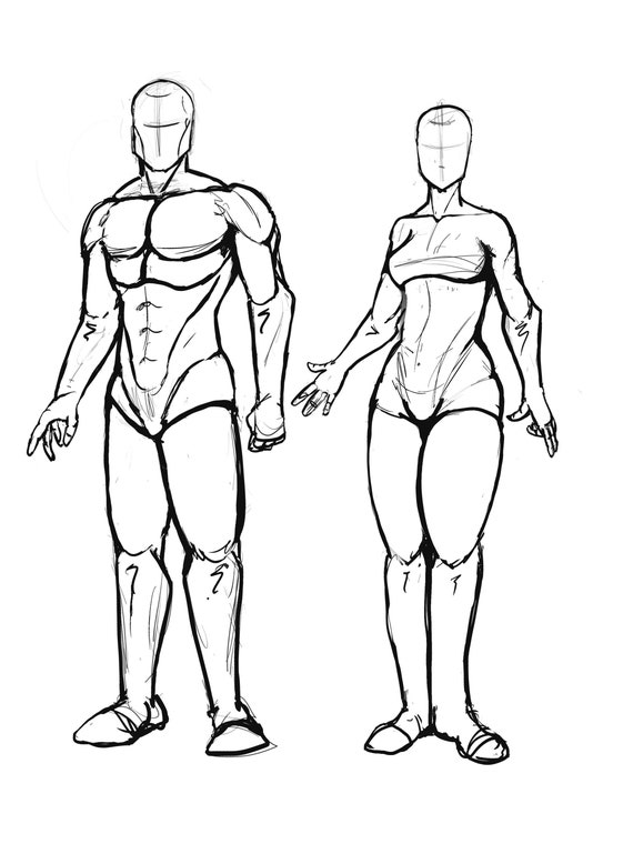 superhero body template