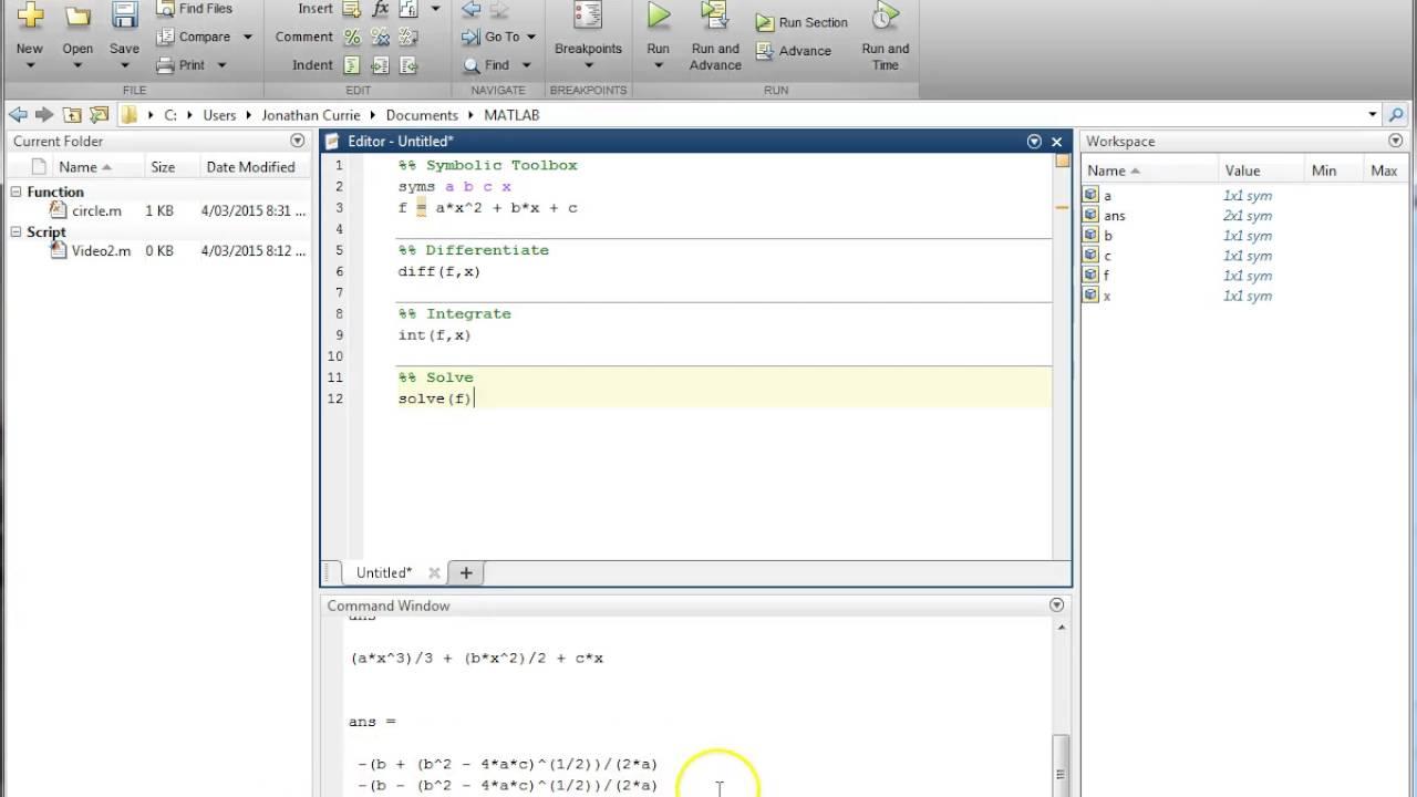 matlab math toolbox