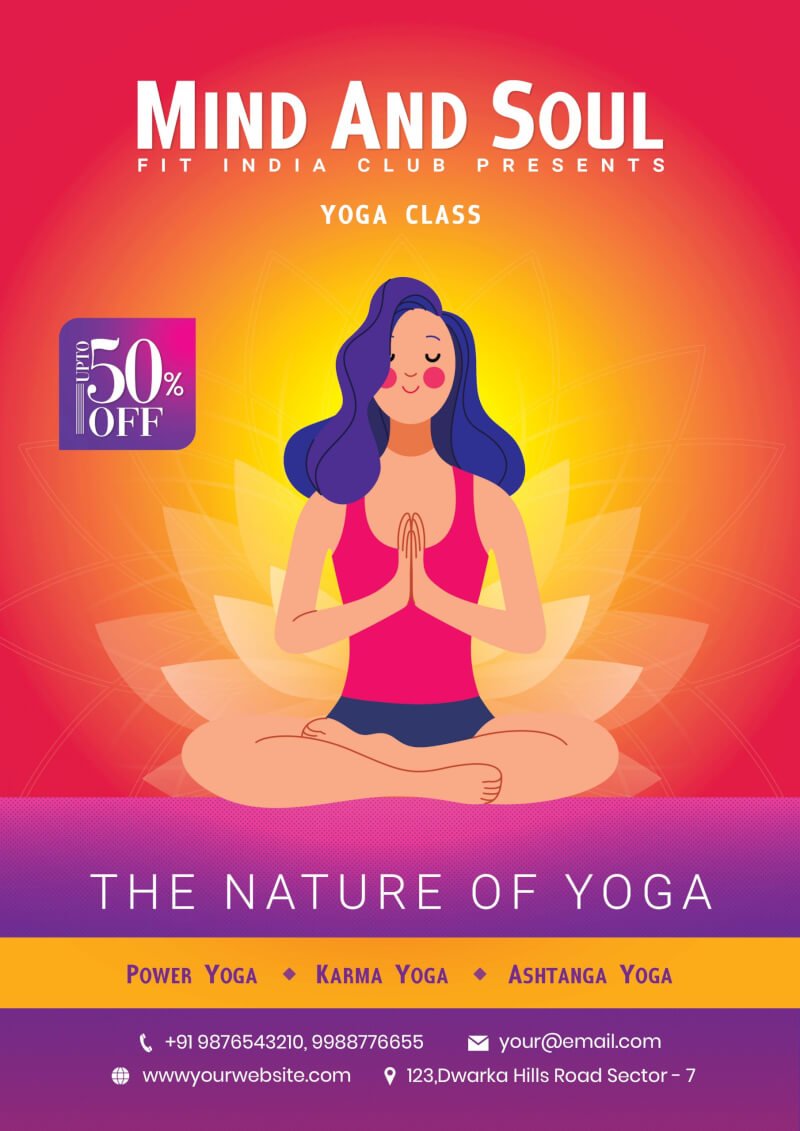 yoga advertisement poster