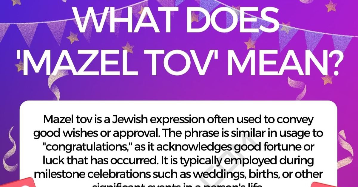 mazel tov definition