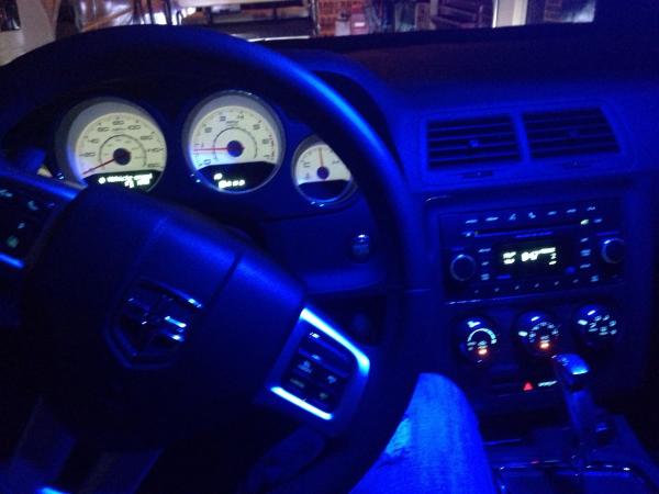 dodge challenger interior lights