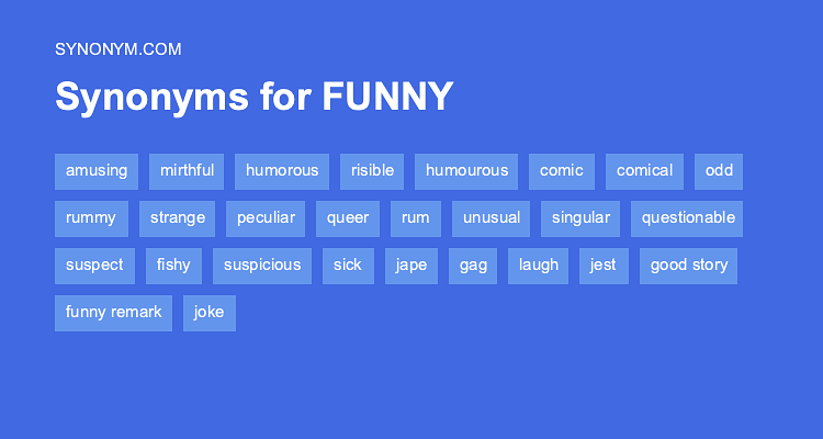 synonyms of funny