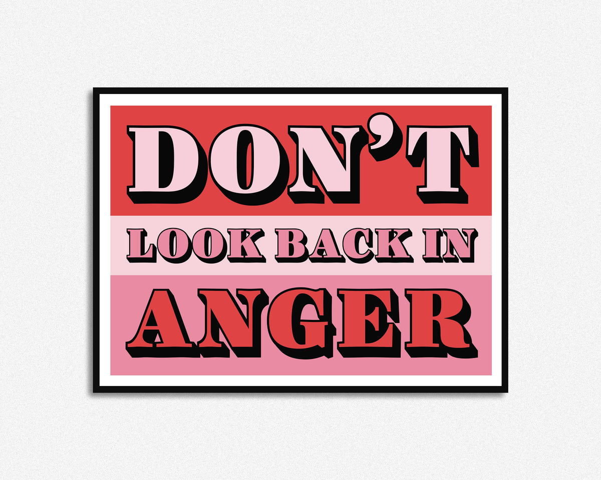 dont look back in anger deutsch