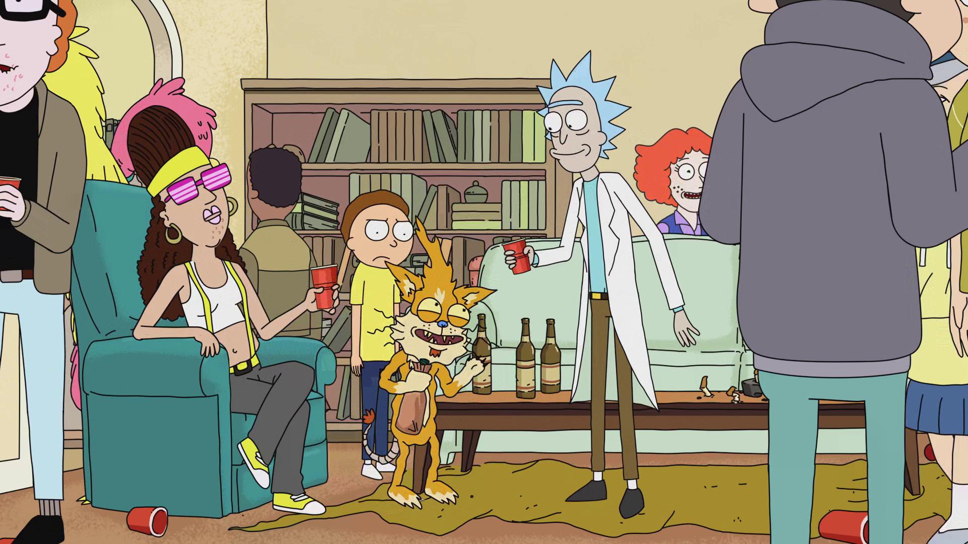 rick and morty party episode