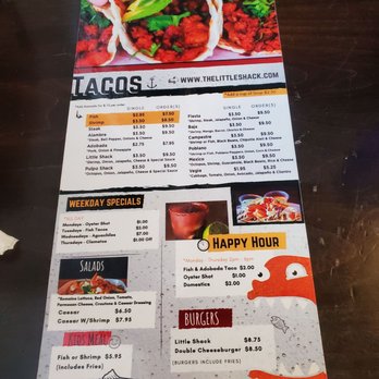 little shack el paso menu