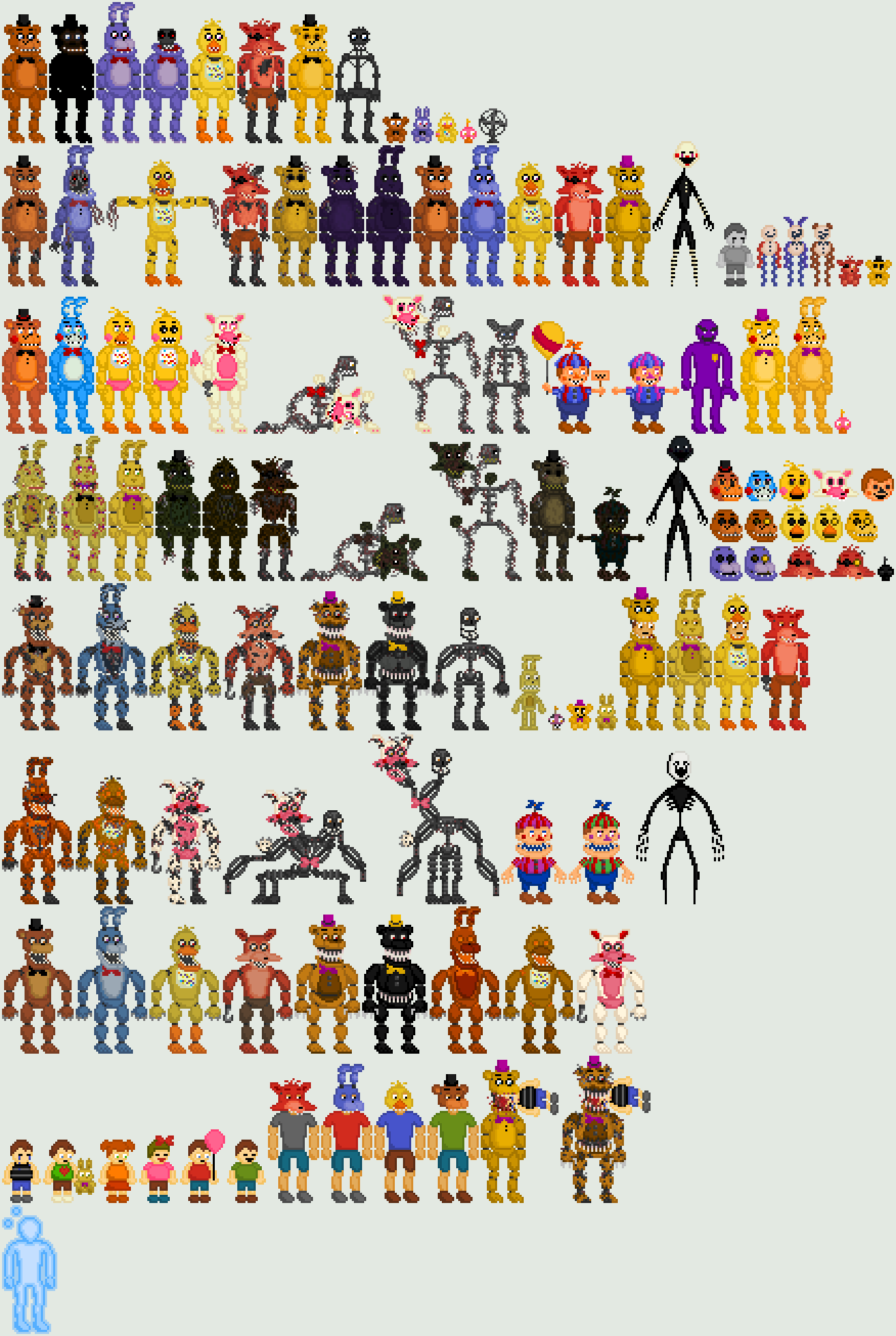 fnaf pixelated