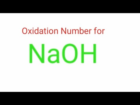 naoh oxidation number