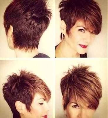 short spiky haircuts with long bangs