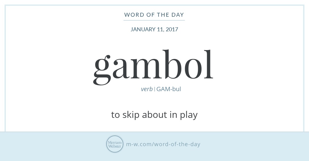 definition gambol