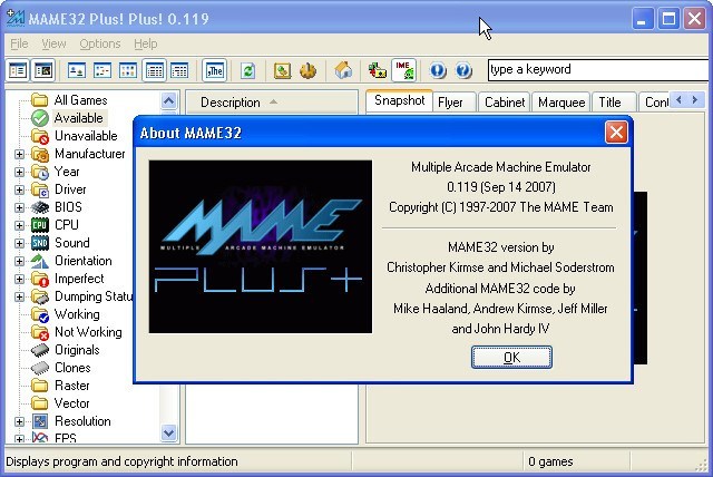 mame32 plus emulator