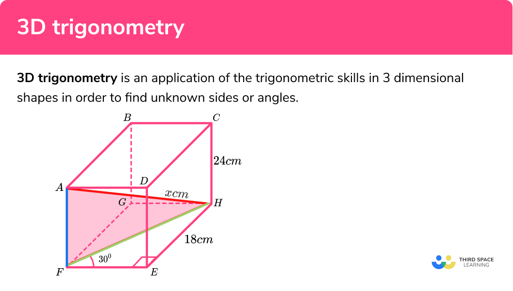 3d trigonometry gcse exam question practice