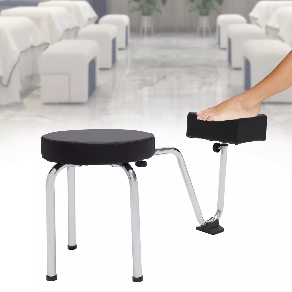 pedicure stool with footrest