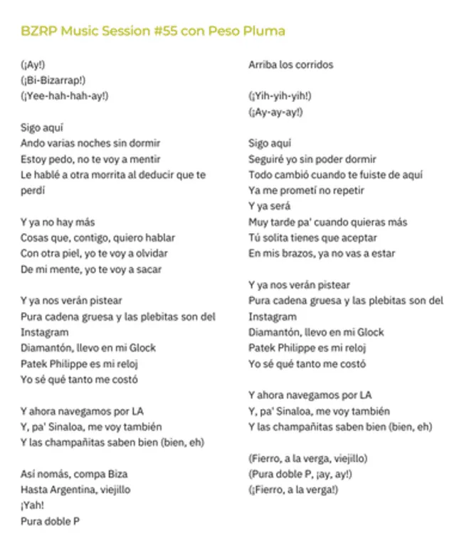 peso pluma lyrics bzrp