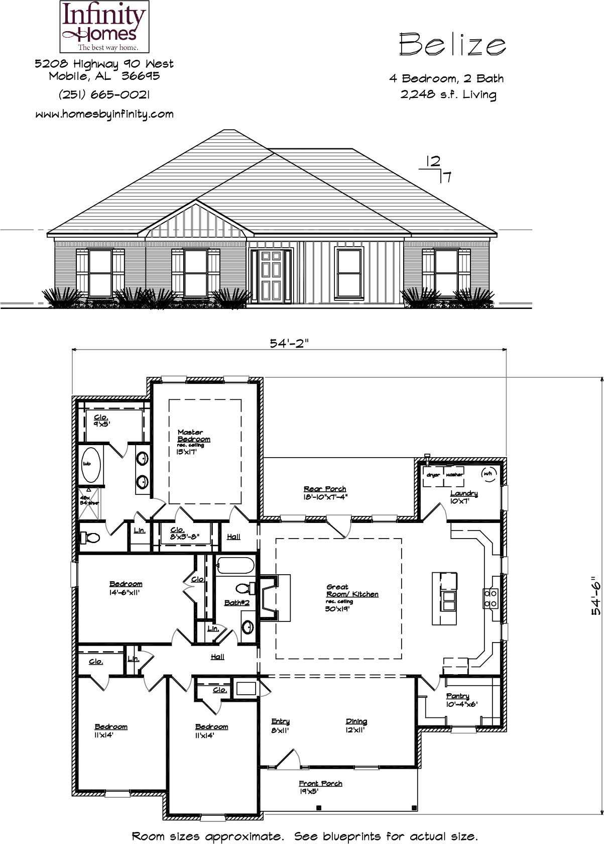 4 bed house floor plans