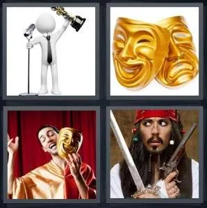 4 pics 1 word with 5 letters