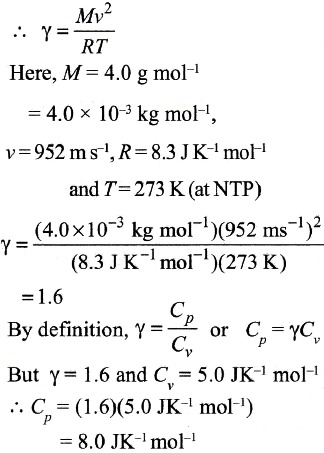 4.0 g of a gas occupies