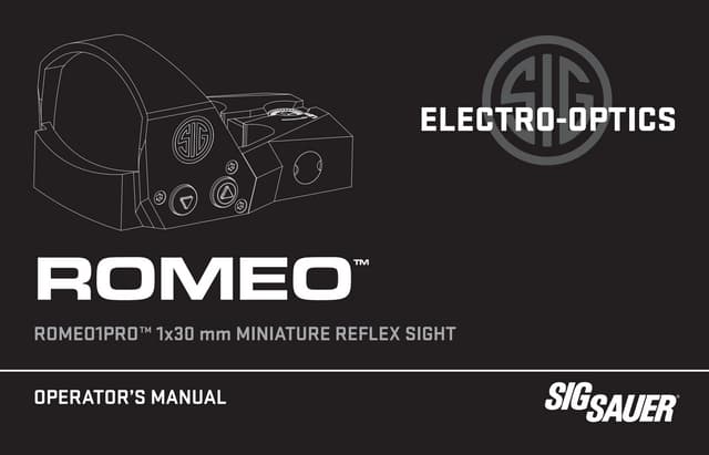 sig romeo 1 pro torque specs