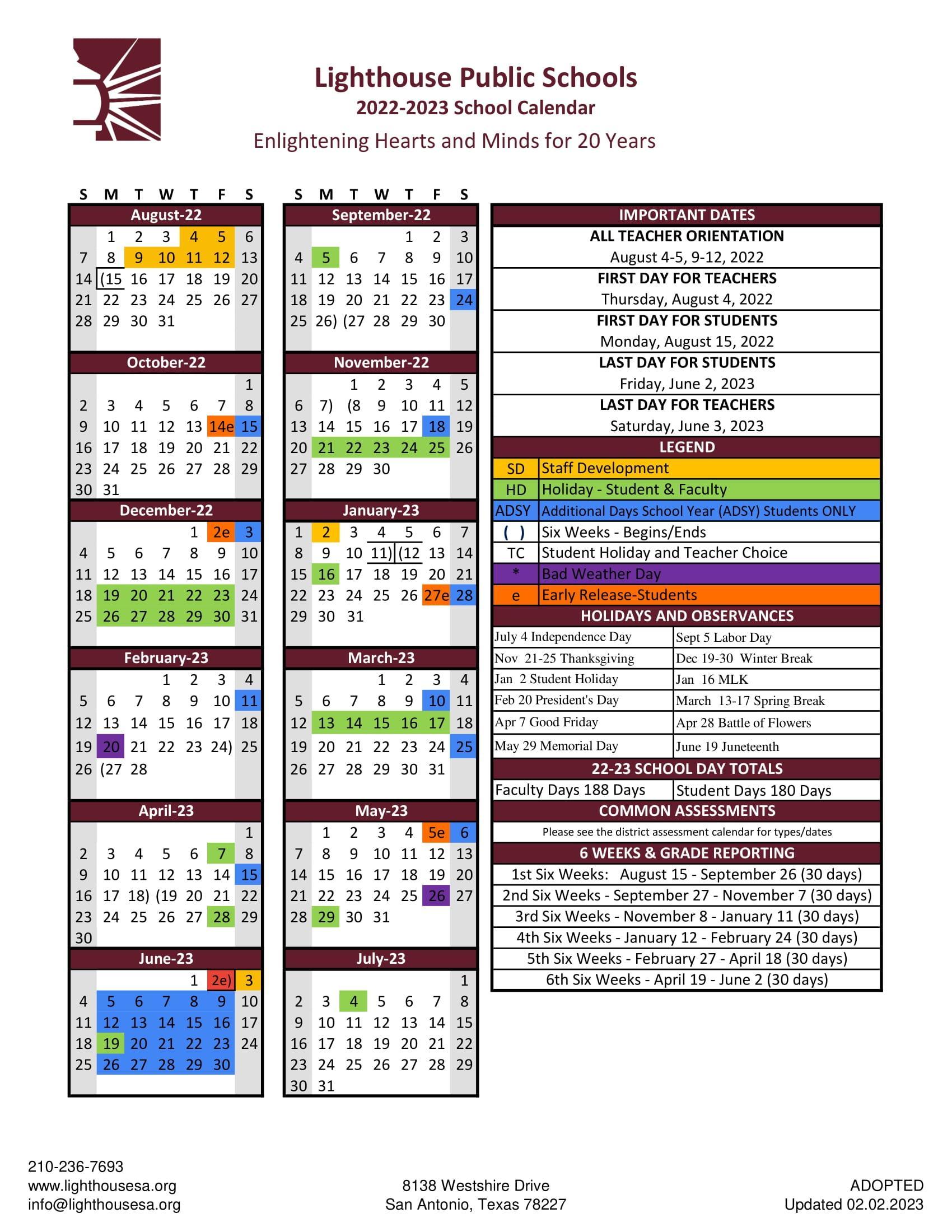 valor school calendar 2023-24