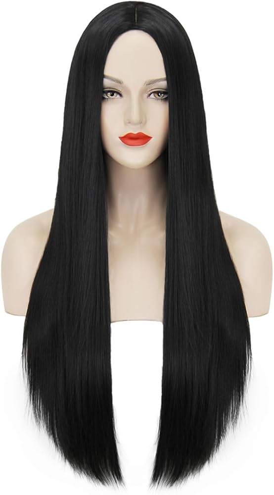 long black hair wig