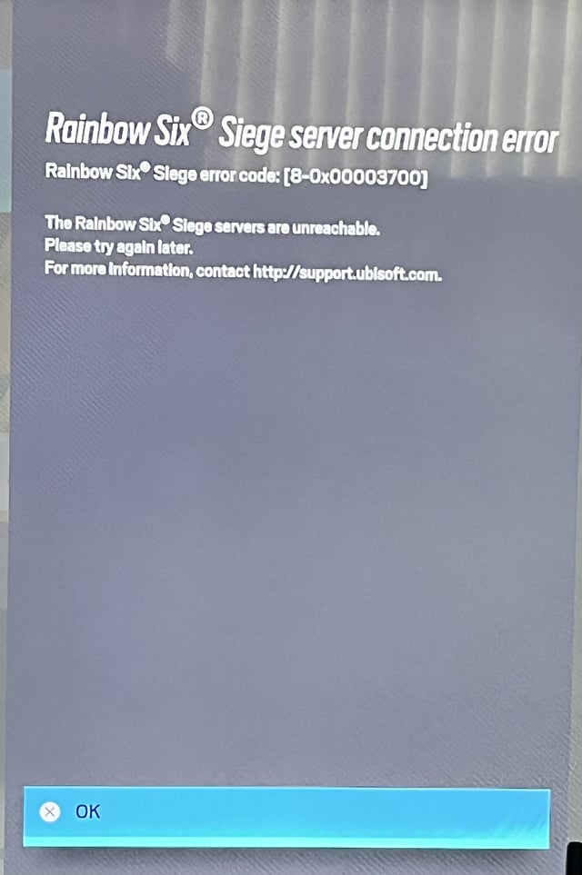 rainbow 6 siege server issues