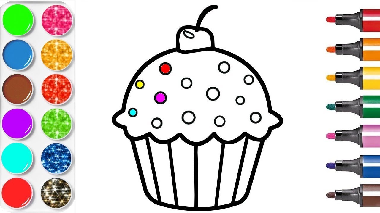 cupcake coloriage