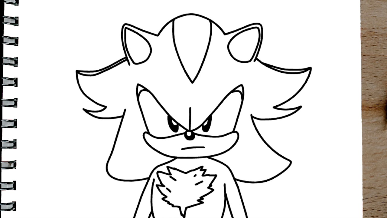 shadow dibujo para colorear