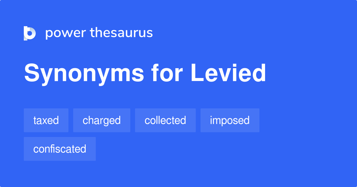 levied synonym