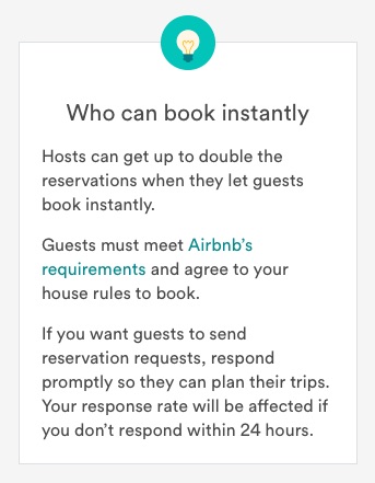 airbnb instant book