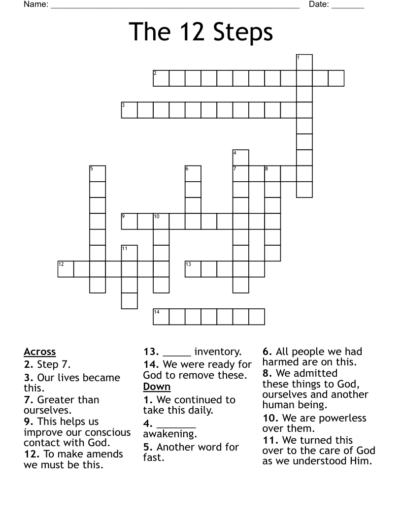 series of steps crossword