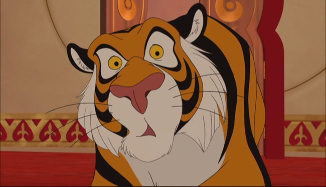 what was the name of the tiger in aladdin